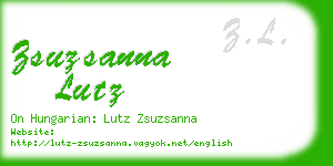 zsuzsanna lutz business card